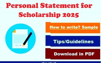 Personal Statement for Scholarship
